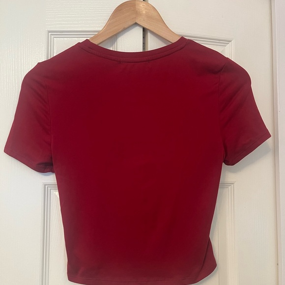 Red Short Sleeve Top - Picture 2 of 3